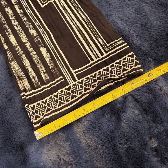 Fab'rik black and cream geometric palazzo pants size S! - Picture 13 of 14